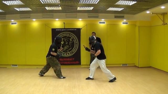 Примеры защит в ножевом бою на дальней дистанции. Knife Fighting S.P.A.S.