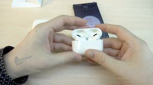 Наушники из Галамарта похожие на Apple AirPods Pro с шумоподавлением, датчиком уха и беспроводной з