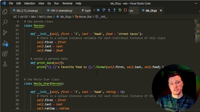 2022-Spring: Intro to Python - Lab 26 - Class Inheritance