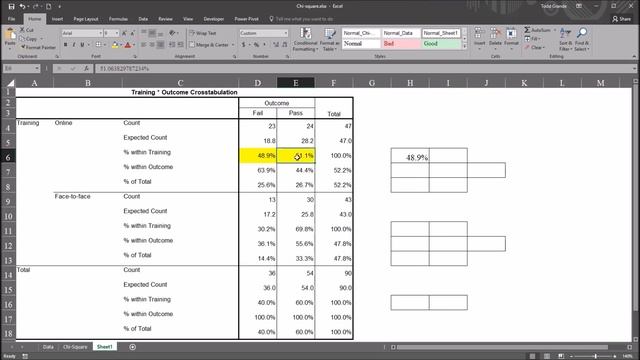 Interpreting Percentages from a Chi-Square Test Crosstabulation Output Table in SPSS смотреть онлайн