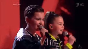 Артём Морозов, Ксения Мисюрина, Дмитрий и Сергей Коценко - "The final countdown". Голос. Дети-7