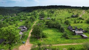 посёлок Усть-Тырым. Вид с дрона.