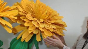 большой одуванчик из фоамирана