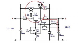 Импульсный стабилизатор напряжения 12В 4А