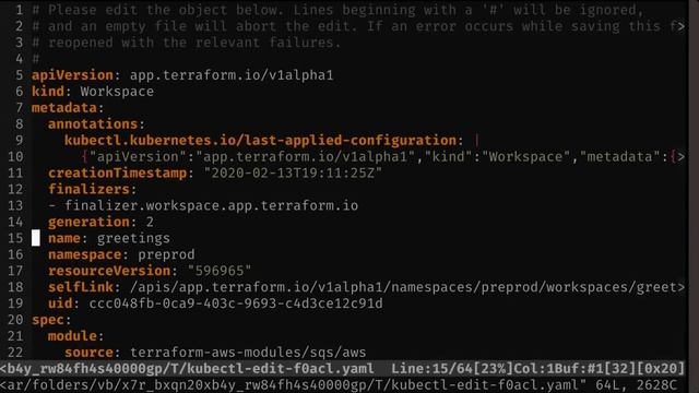 Demo: HashiCorp Terraform Operator for Kubernetes