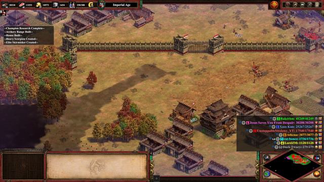 Using Chinese Starting Villager Aggro in a Black Forest FFA / Age of Empires 2 Definitive Edition