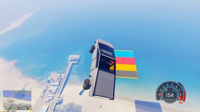 СПУСК БЕЗ ТОРМОЗОВ НА ЧИТЕРСКОЙ ТАЧКЕ ПО СУПЕР ТРАМПЛИНУ В ГТА 5 МОДЫ! ОБЗОР МОДА в GTA 5 ВИДЕО MOD смотреть онлайн