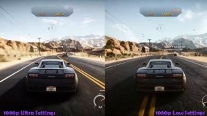 NFS Rivals Ultra vs Low Graphics