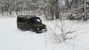 первые испытания машинки луаз по снегу и сугробам the first tests of the Luaz car in snow and drift