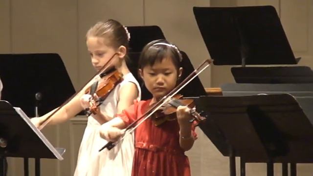 Emily Zhang and group performance --Concerto in A Minor (suzuki book 4)