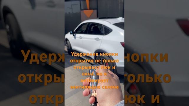 Geely Tugella удержание кнопки открытия активирует вентиляцию салона и открытие всех окон с люком