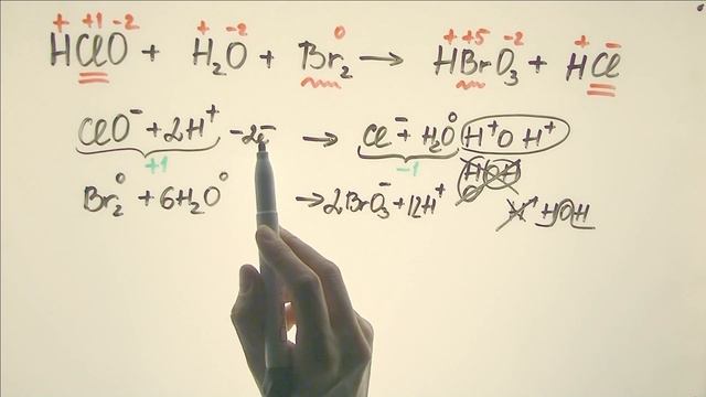 Пример: HCl + H2O + Br2 смотреть онлайн