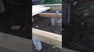 Обвязка железобетонных свай брусом