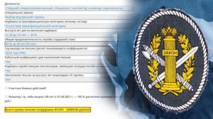 Пенсия сотрудников МВД, ФСИН и Росгвардии в 2022 году. Сравнение выплат