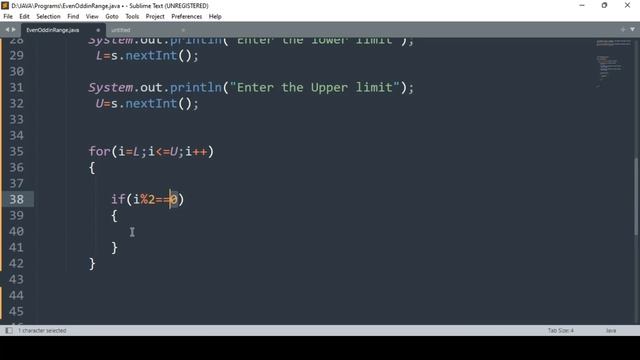 Loops in JAVA || Print Even or Odd Numbers in the given range