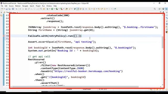 How to Retry ReRun Steps in Automation Testing Framework | Chapter-13 | Rest Assured | Selenium