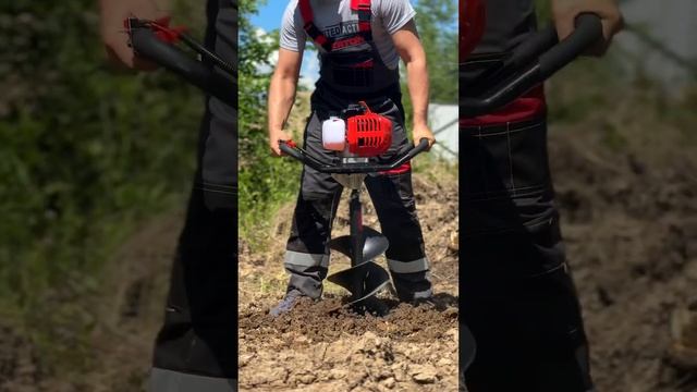 Бур бензомоторный VERTON #top #обзор #video #длядома #стройка #инструменты #длядачи #огород #бур