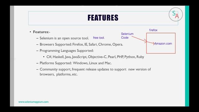 Selenium Tutorials - Selenium Features