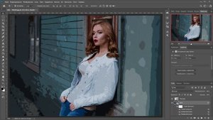 Эффект акварели в Фотошоп