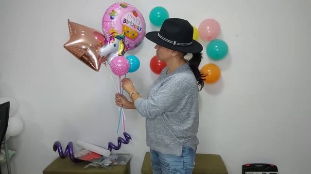 Как сделать букет из фольгированных шаров