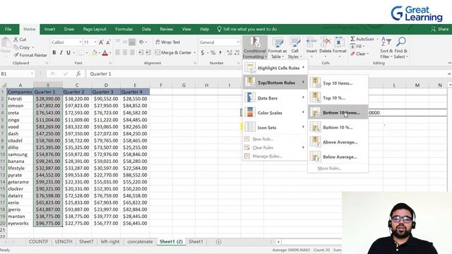 Data Analytics using Excel | Excel Tutorial | Data Visualization using Excel | Great Learning