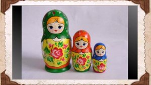 Уральская роспись Туринская матрешка