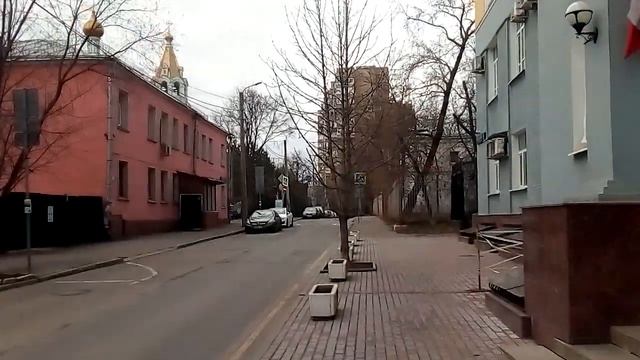 Москва 2362 Нововаганьковский переулок, Малый Трёхгорный переулок весна день смотреть онлайн