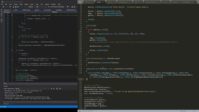 C++ gamedevelopment: Working on serialization and some other stuff
