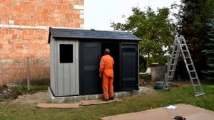 Сборка хозблока Keter Oakland 1175 SD