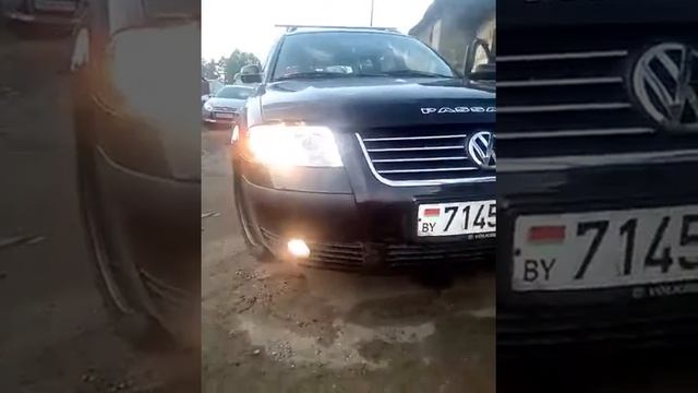 Установка тюнинг оптики LPVW80 на VOLKSWAGEN PASSAT B5 GP