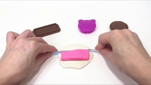 Лепка с детьми-лепим печенье из пластилина и учим формы