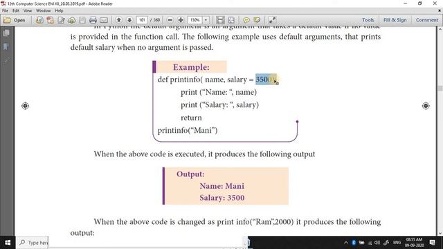 +2 CS Python Part 12 Python Functions with - Required, Keyword, Default & Variable Length Arguments