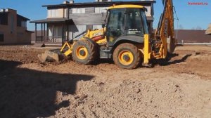 Экскаватор-погрузчик JCB 3 cx Super - планировка территории.