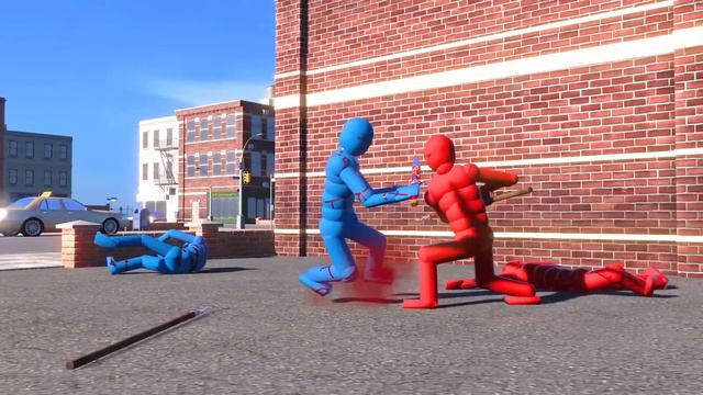 NPC Wars with Smart AI in Realistic Simulations with Active Ragdoll Physics! смотреть онлайн