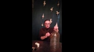 Дед Мороз и Снегурочка из пластиковых бутылок