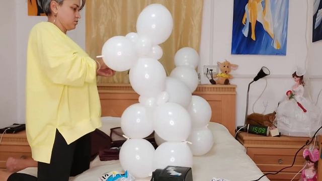 Большая собачка из воздушных шаров своими руками