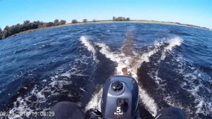 Рыбалка на лимане курячем  на лодке адмирал 375 двоих в глиссер против ветра и волн