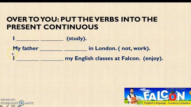 Present continuous Tense смотреть онлайн