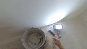 Выравнивание внутреннего Развернутого угла шаблоном. Шпаклюем под покраску.