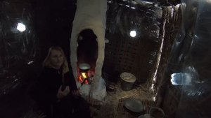 ? Банный день в баньке-парилке зимой | Бушкрафт в Избе из камыша - Серия 21