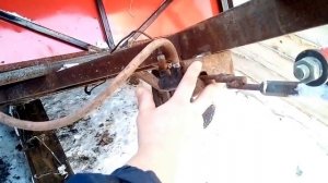 Тормозная система для самодельной телеги к мотоблоку "ОКА".