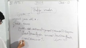 ICSE CLASS 10 BUFFERED READER IN JAVA. BUFFERED READER PROGRAMMING IN JAVA BY AMIT.FOR ICSE AND ISC