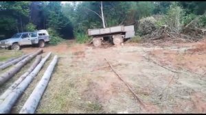 Удмуртский питомник ЗСЛ совместно с местными жителями построил мост через реку Кырчму