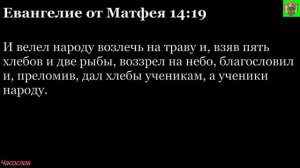 Аудиокнига. Библия. Новый Завет. ЕВАНГЕЛИЕ ОТ МАТФЕЯ. Глава 14