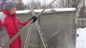 КАК ЛЕГКО СЧИСТИТЬ СНЕГ С ТЕПЛИЦЫ! МОЙ СПОСОБ, ПРОВЕРЕННЫЙ ВРЕМЕНЕМ!!!