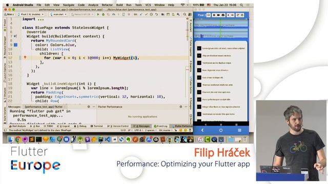 Flutter Europe: Optimizing your Flutter App