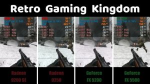 Radeon 9200 SE vs Radeon 9250 vs GeForce FX 5200 vs GeForce FX 5500 All 64 bit (Capture Card)
