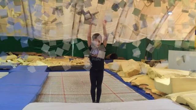 Учим связку "темповое сальто-темповое сальто"