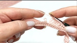 Необычный узор крючком   "Рваный"