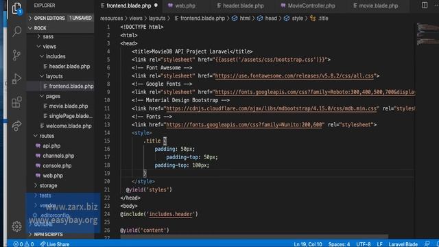 Laravel Movie App - Creating Pages and Navigation #6 (2020) смотреть онлайн